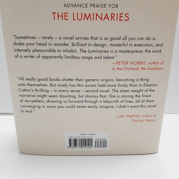 🍒 The Luminaries by Eleanor Catton HC DJ Hardcover Book 2013 Novel - Picture 9 of 16